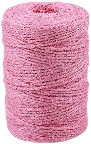 Jute twine natural pink - jute,