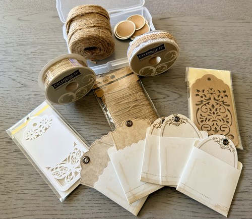 Natural twine string - twine, tags